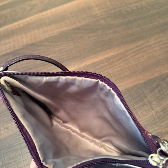 Coach Purple Patchwork Wristlet - Picture 11 of 13